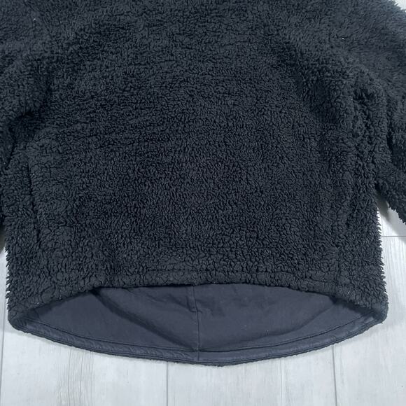 Lululemon Women's M/L Warmth Restore Long Pullover Black Sherpa Fuzzy Winter - Picture 3 of 15